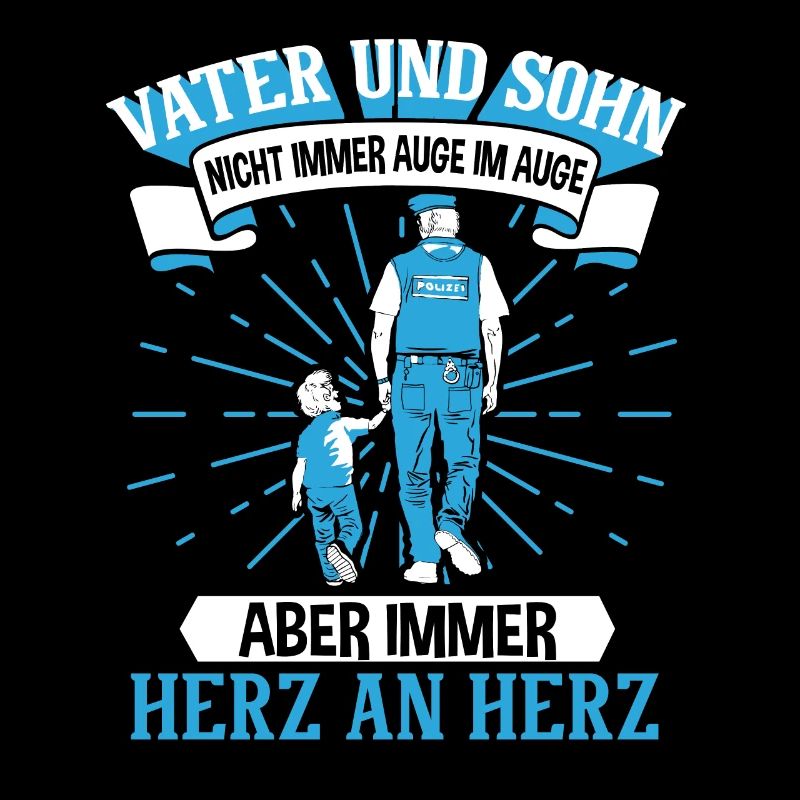 Polizei Papa Sohn Partnerlook