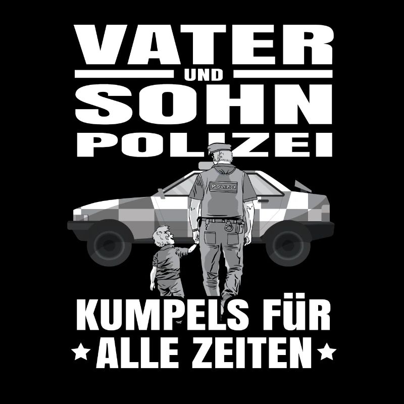 Polizei Papa Sohn Partnerlook