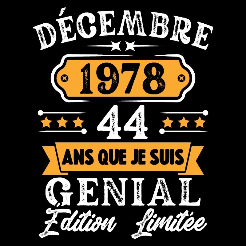 Cadeau D'anniversaire 44 Ans Décembre 1978 Rétro