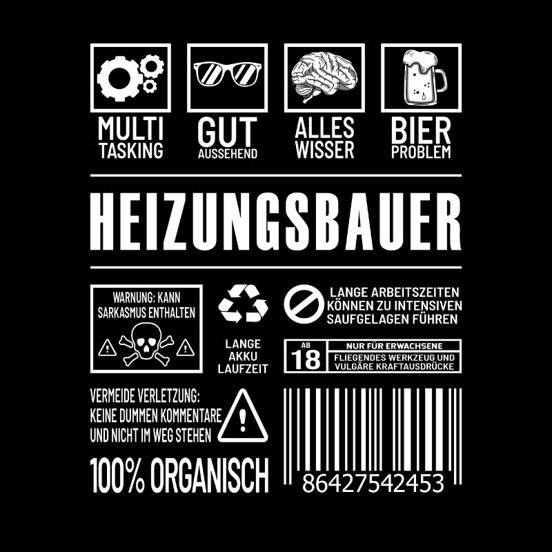 Heizungsbauer Lustiger Beruf Spruch Klempner