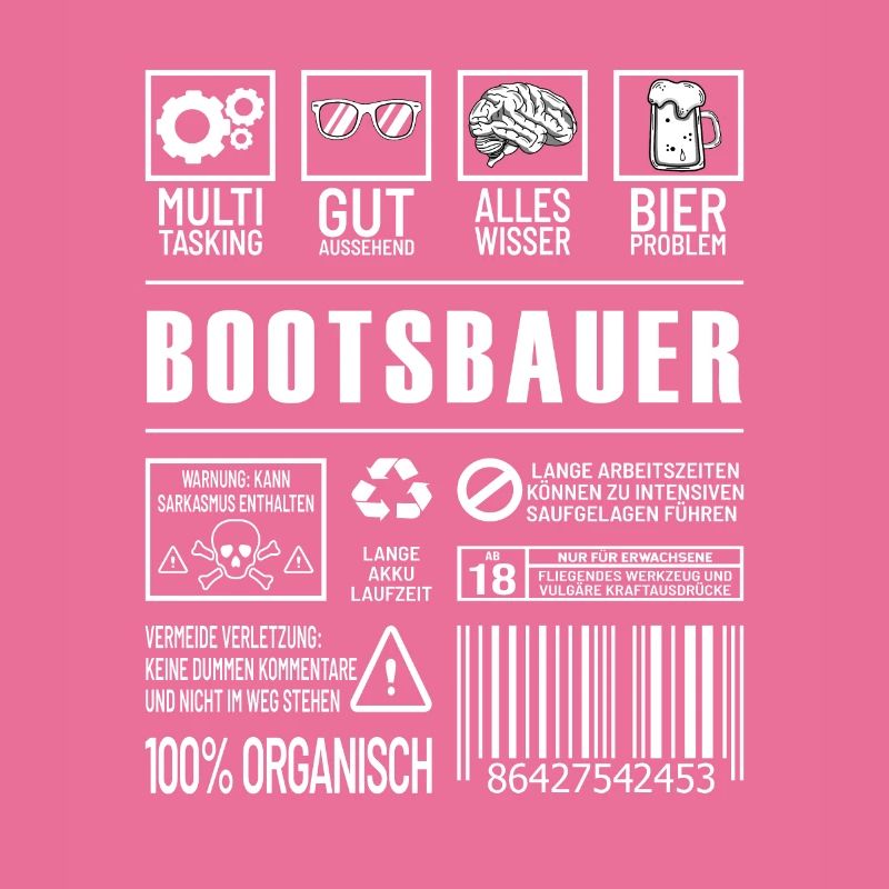 Bootsbauer Lustiger Beruf Spruch Schiffsbauer