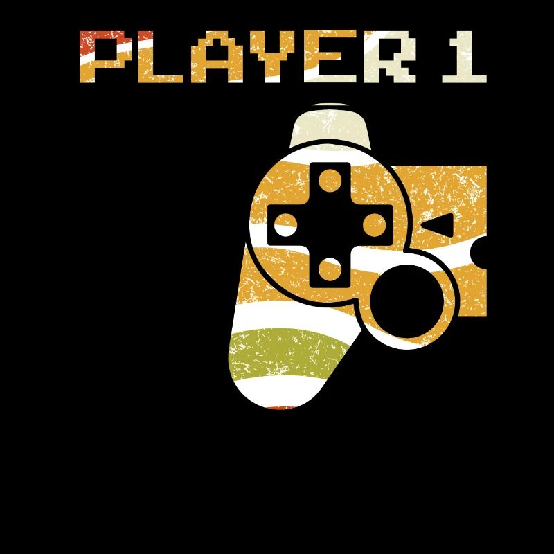 Player 1 - Partner Paar Gaming Konsole Partnerlook