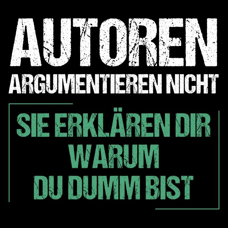 Authors don't argue