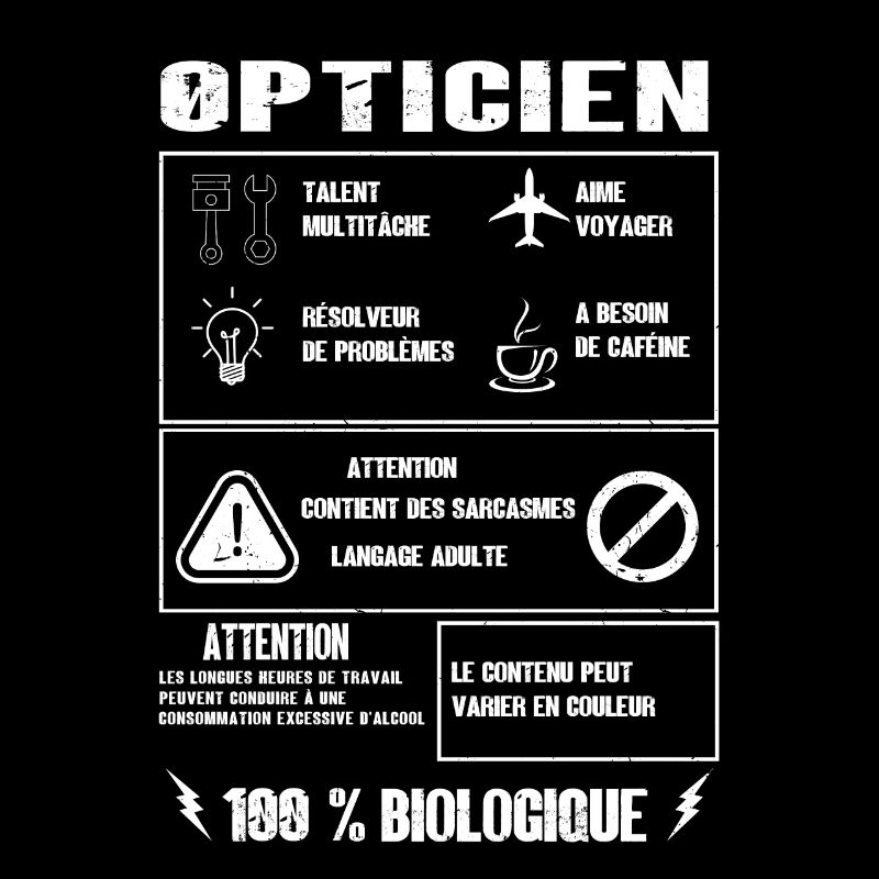 OPTICIEN Saynète Profession Sarcasme Drôle Humour