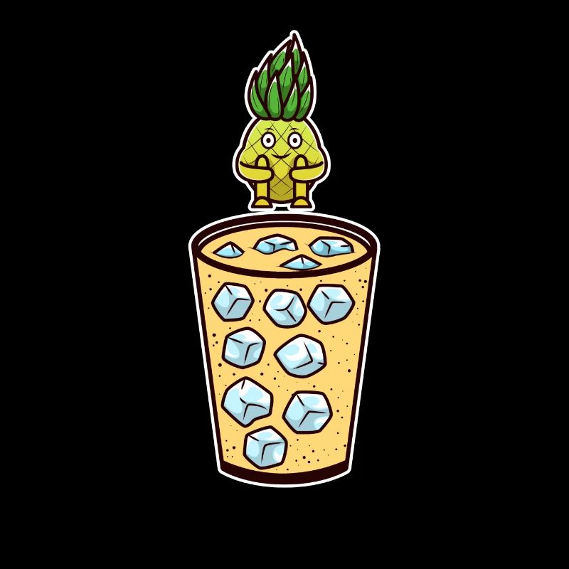 Cocktail Pina Colada Ananas Diving Verre Plongée