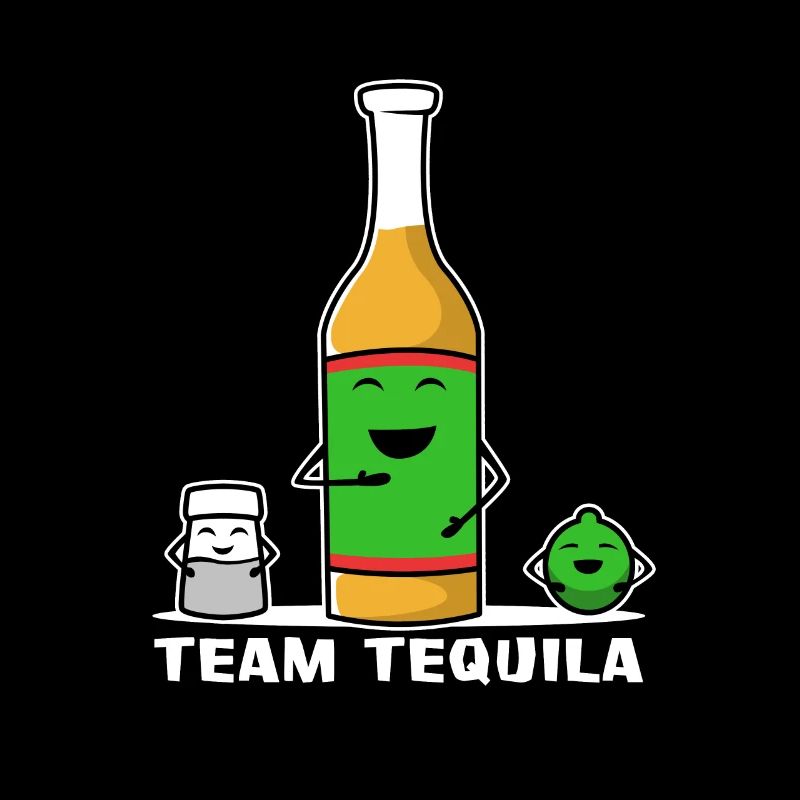 Team tequila group lemon salt
