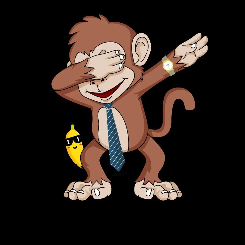 Affe Dabbing Dab Tanz Geburtstag Geschenk