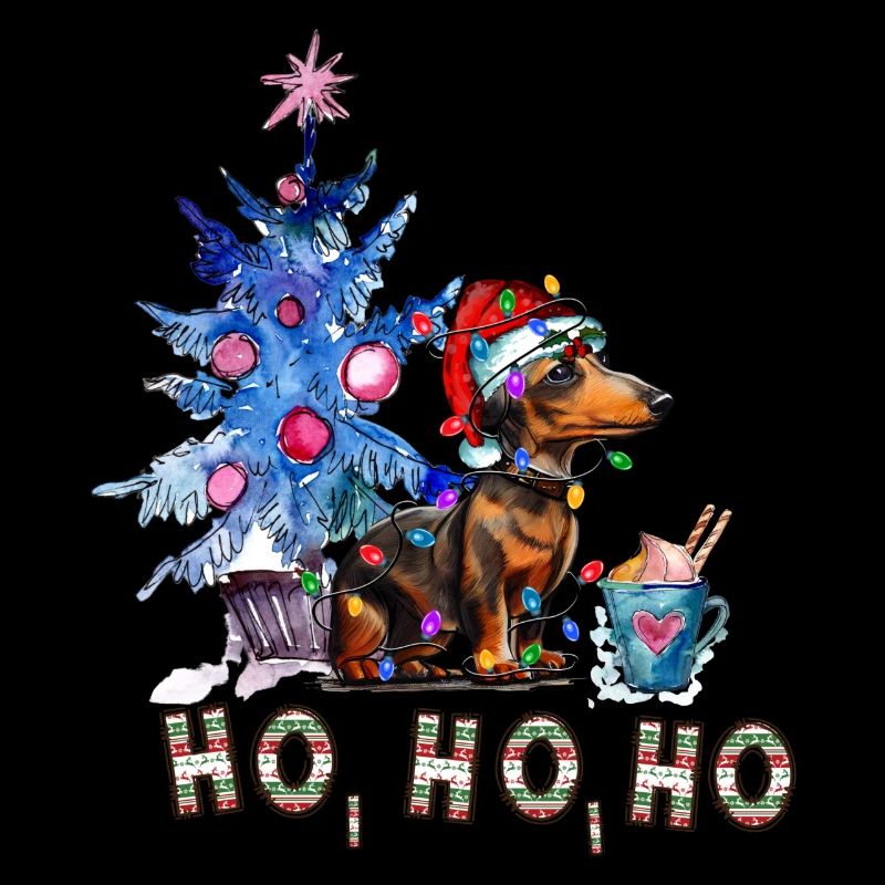 Weihnachtshund Dackel