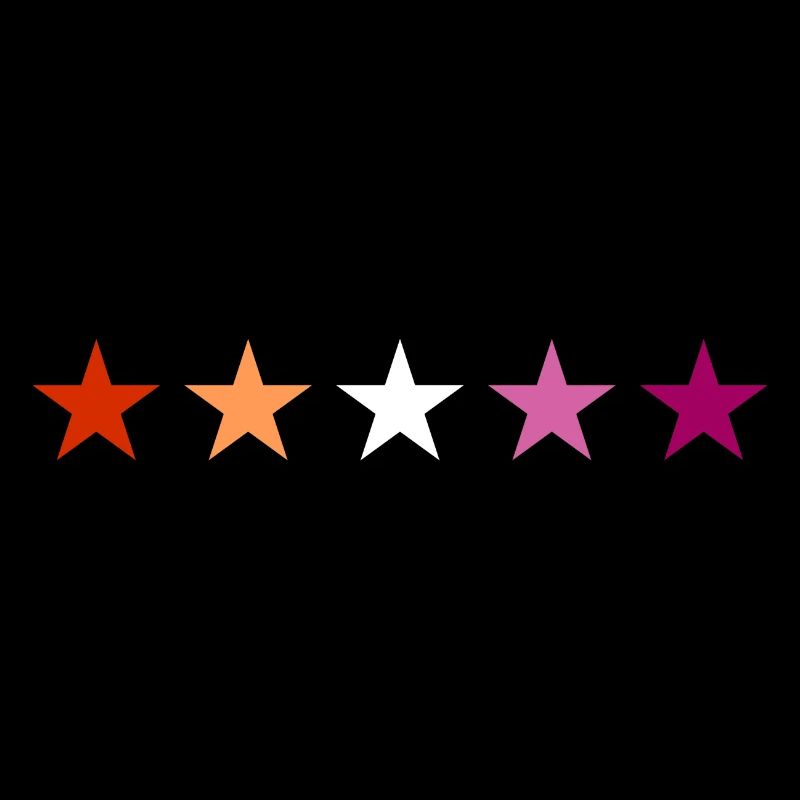 Subtle Lesbian Pride stars