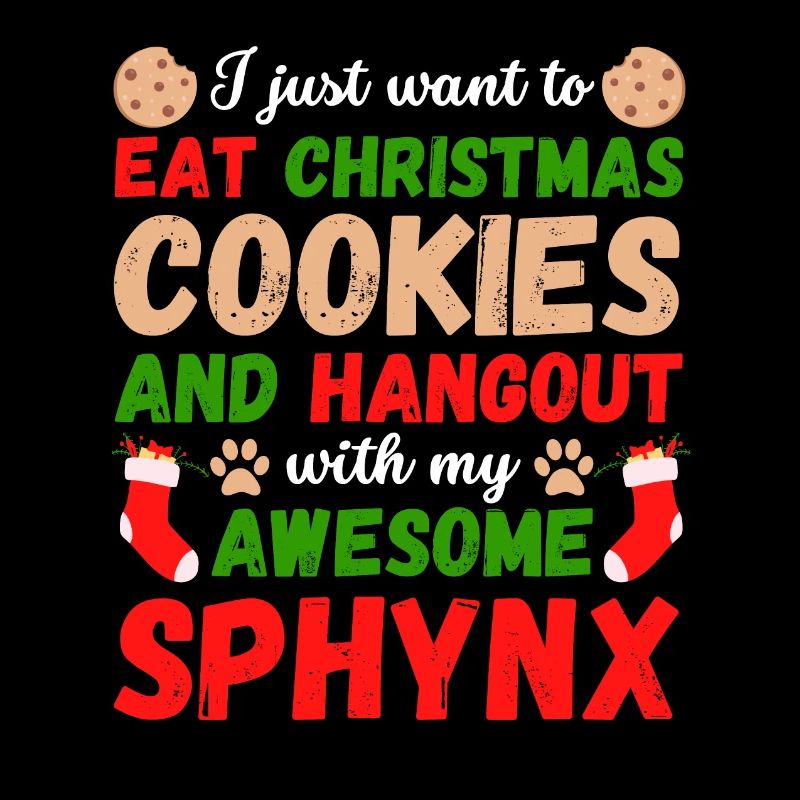 Biscuits de Noël Sphynx Cat