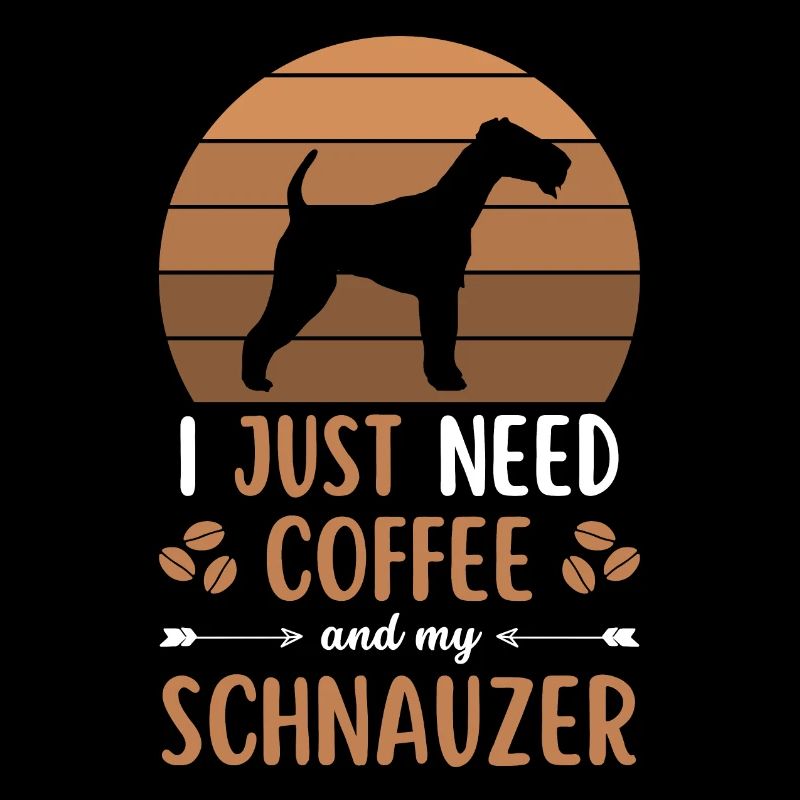 Schnauzer Kaffee Retro Hund Cafe