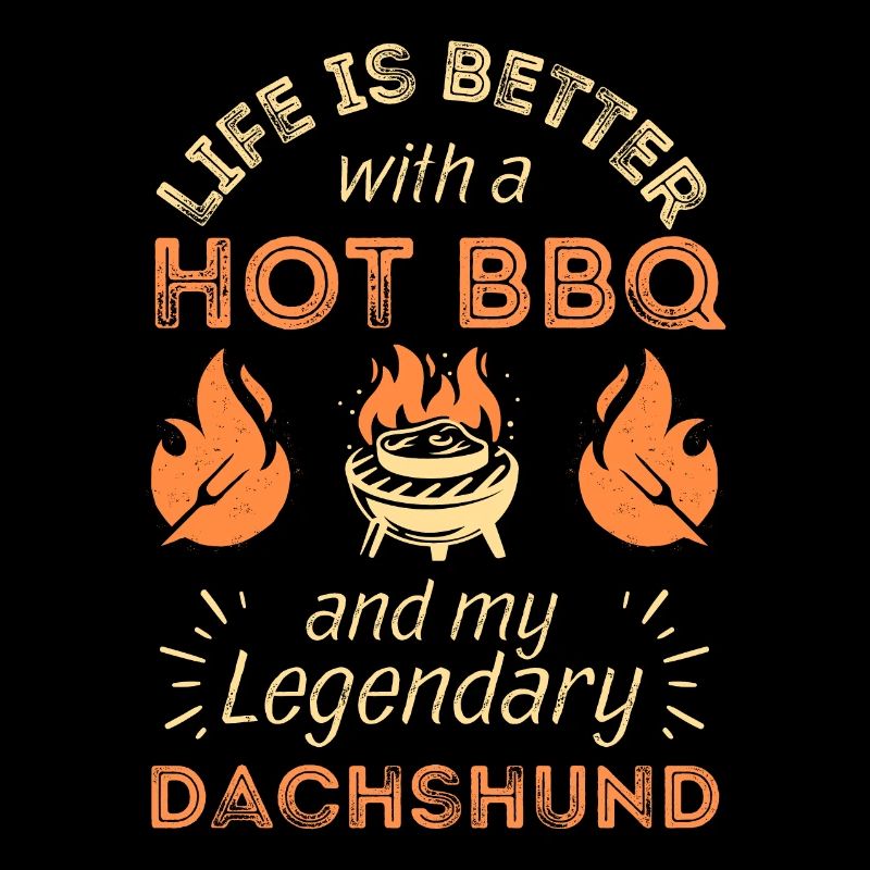 BBQ Grilling and Dachshund Teckel Dachshund Lovers