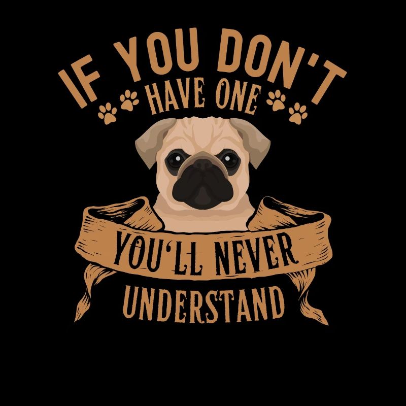 Legendärer Mops Vintage Retro
