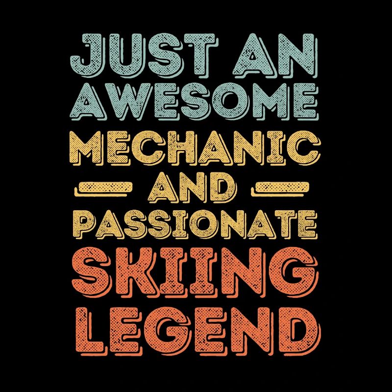 Mechanic skiing retro