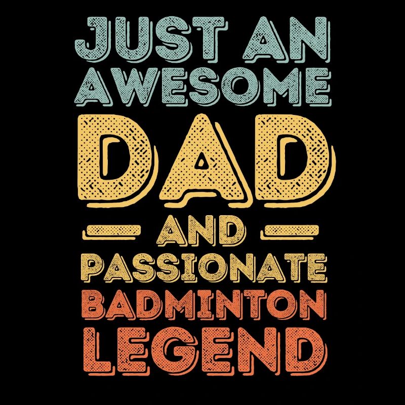 Papa badminton rétro