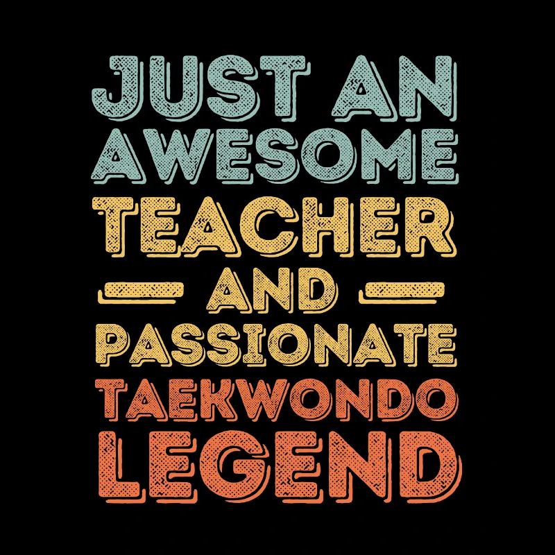 Lehrer Taekwondo retro