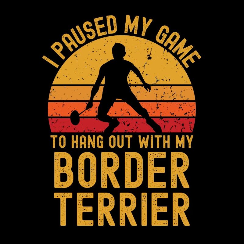 Badminton et Border Terrier