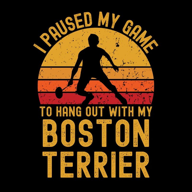 Badminton et Boston Terrier