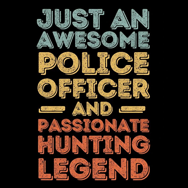 Policeman hunting retro