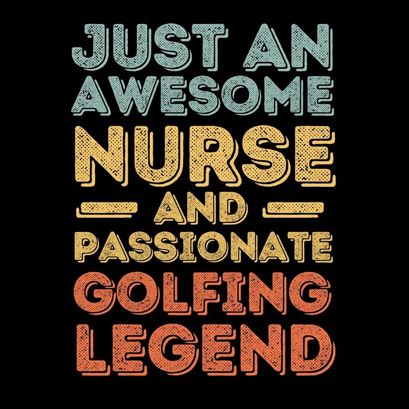 Nurse Golfing legend retro