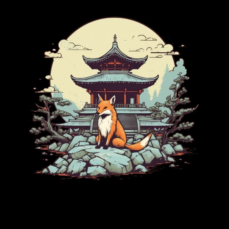 Fuchs Japan Inari Tempel Kami Nippon Shinto