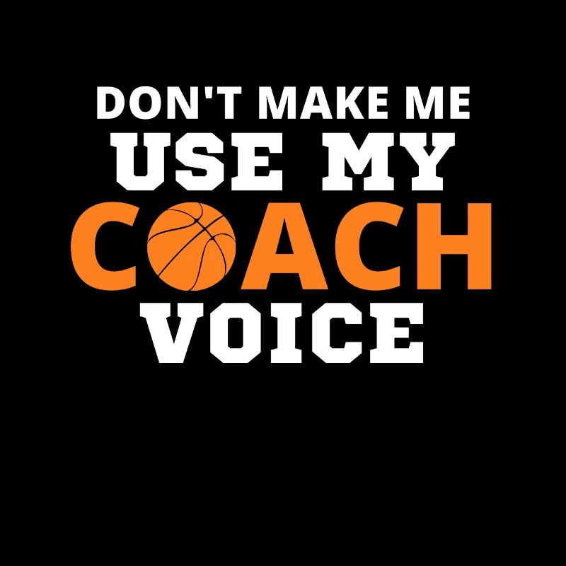 Basketball Trainer Stimme Lustig Geschenk Team