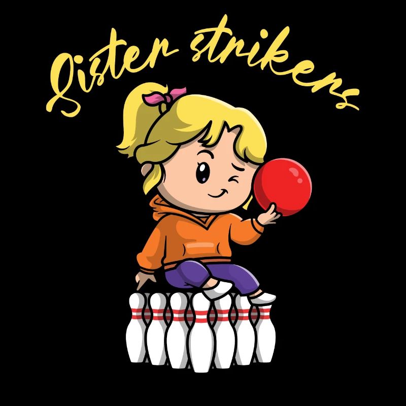 Conception de bol pour Bowler Bowling Player Sister