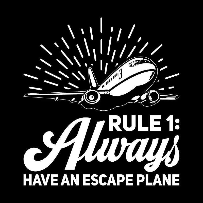 Airline Pilot Pun Escape Airplane Pilot
