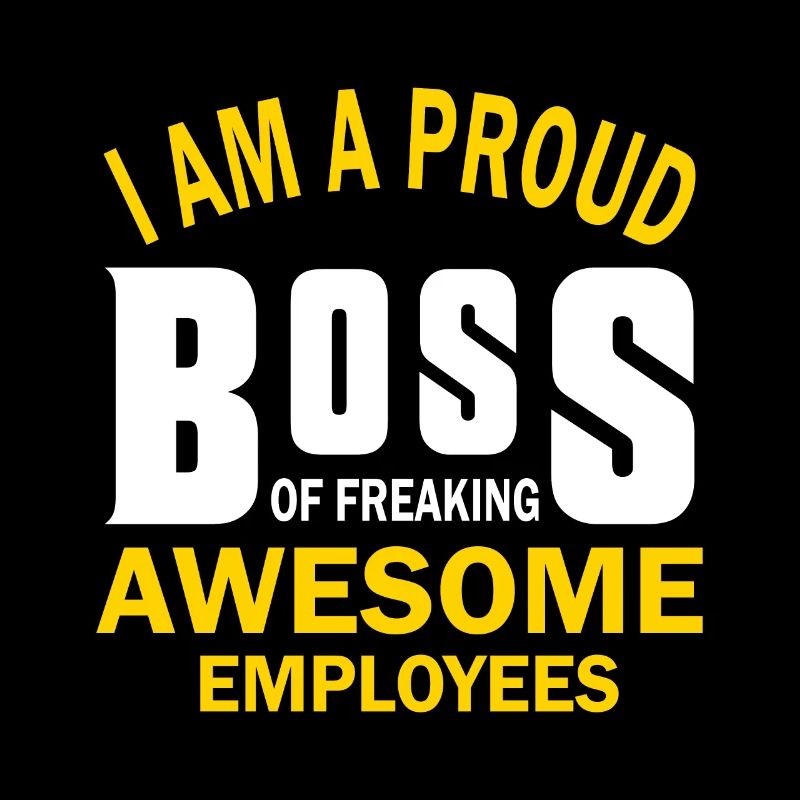 Stolzer Chef Von Guten Mitarbeitern