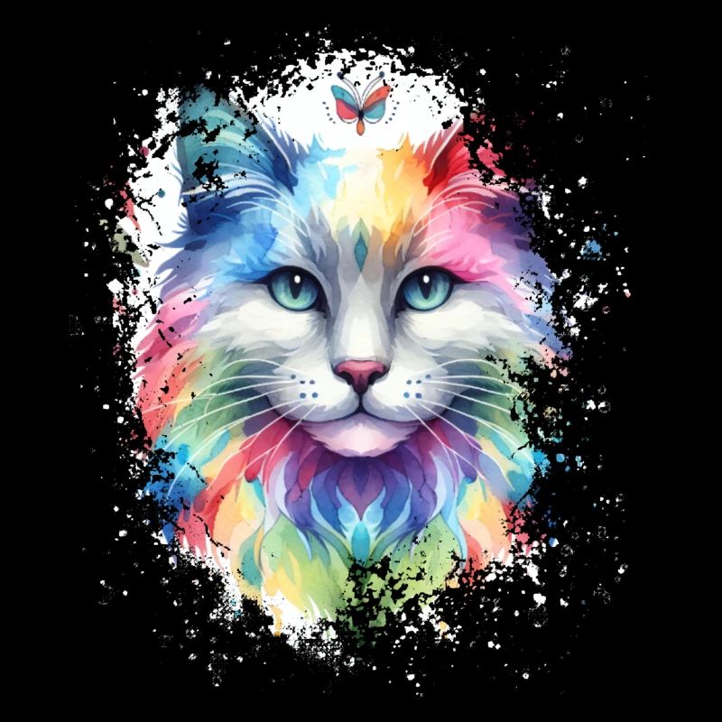 Colorful Cats Artwork