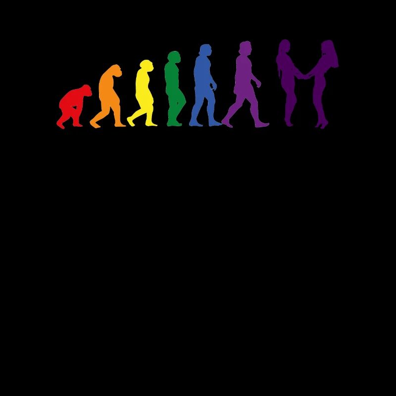 Lgbtq Regenbogenflagge Lesbisch Evolution Queer