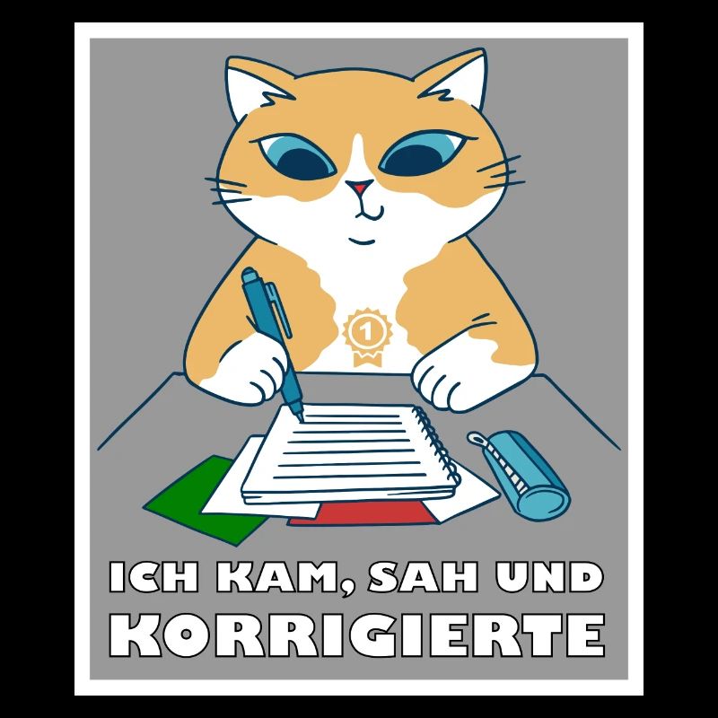 Ich Kam, Sah Und Korrigierte Lehrer Schule Spruch