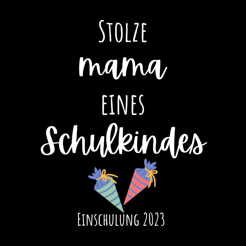 Stolze Mama eines Schulkindes