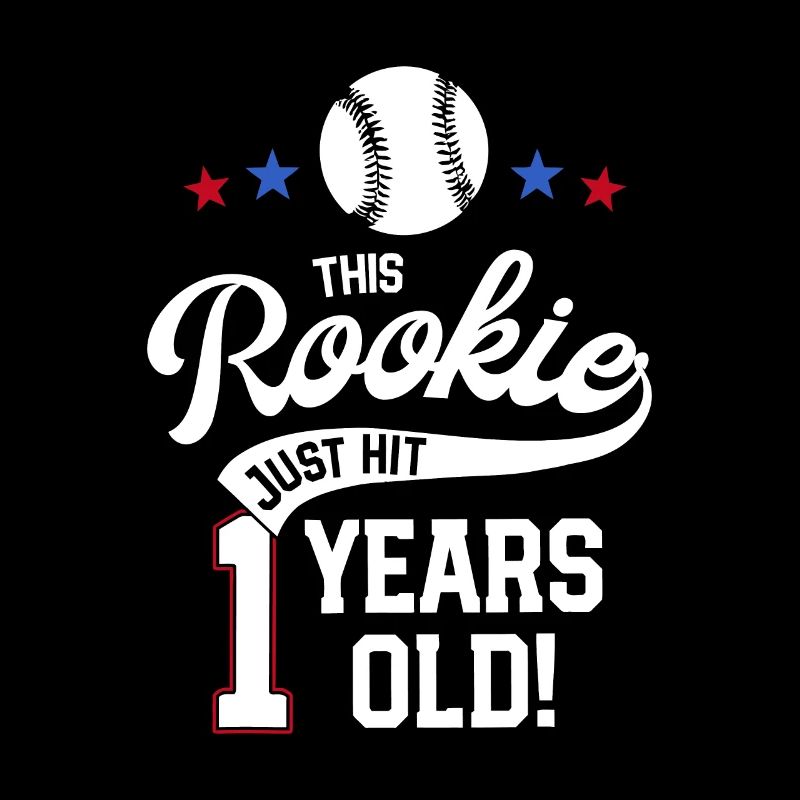 Baseball-Geburtstagsparty, die dieser Rookie gerade getroffen hat
