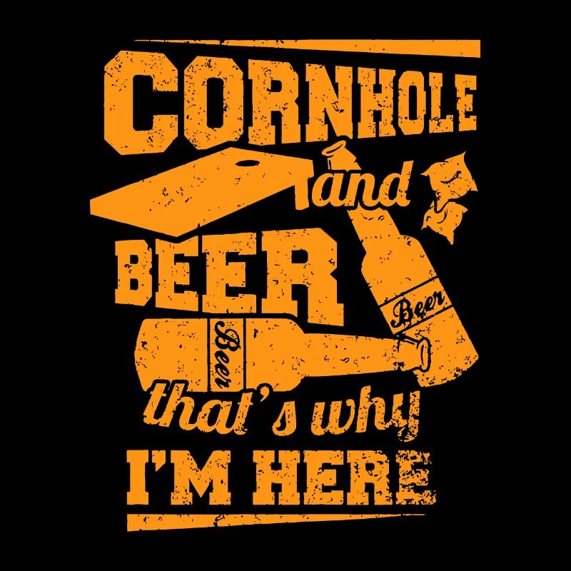 Cornhole und Bier, deshalb bin ich hier