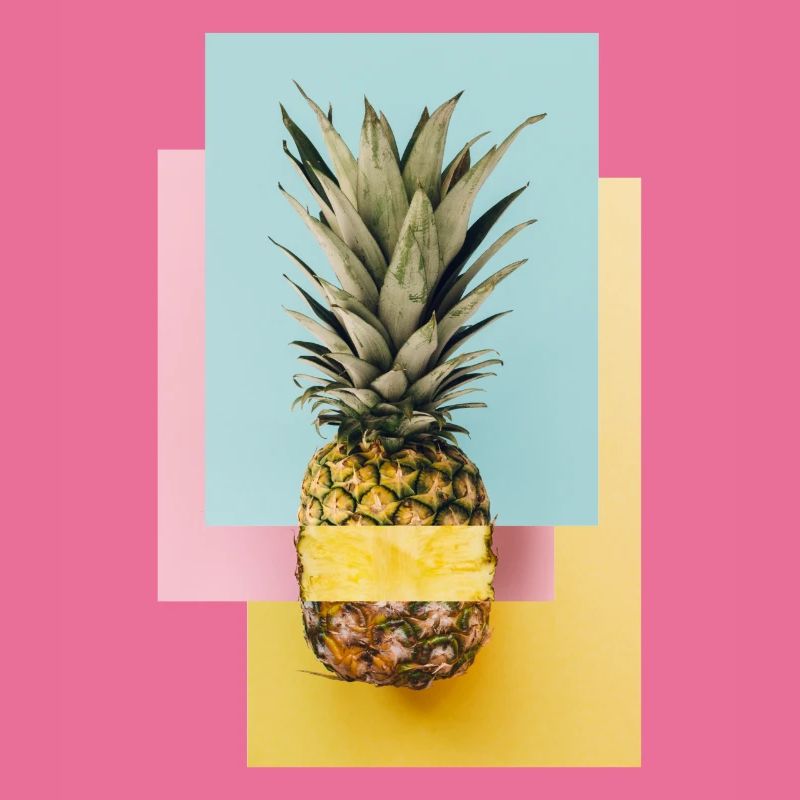 Bunte Ananas / Geschenk Idee