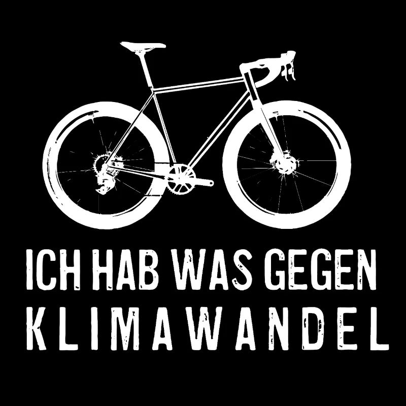 Fahrrad-Statement gegen Klimawandel