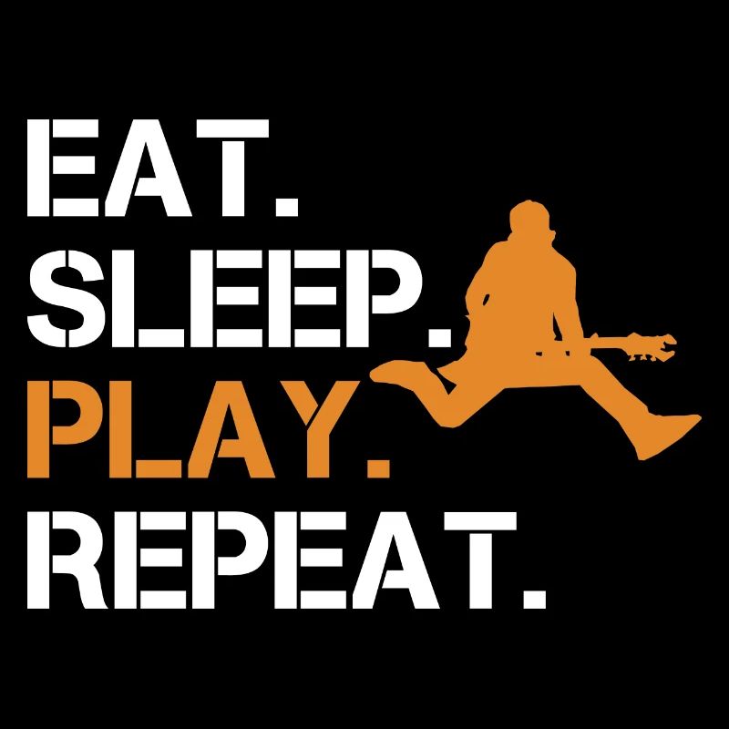 Guitariste Eat Sleep Play Repeat