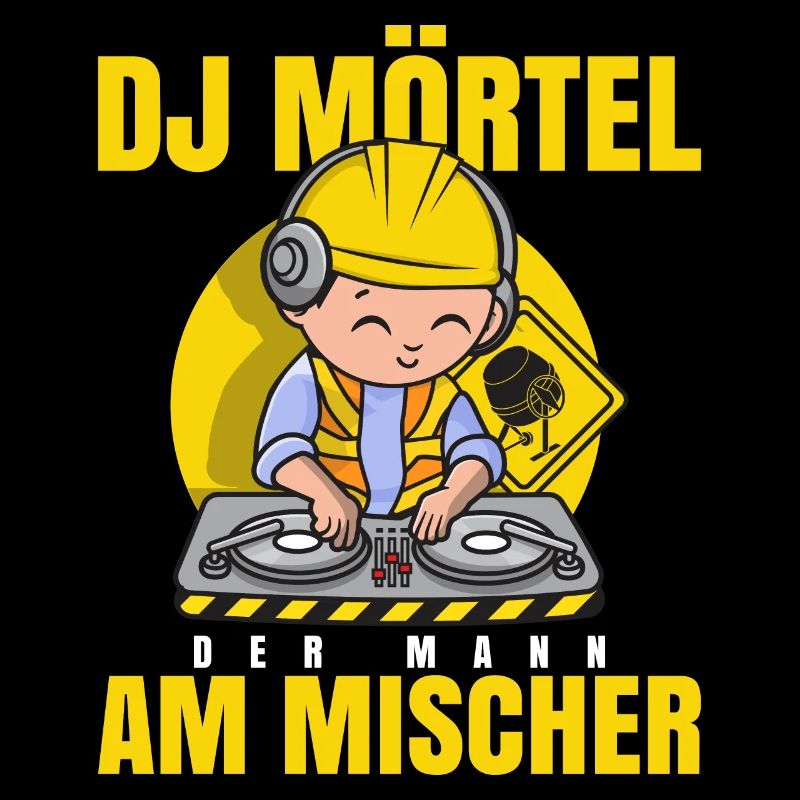 Maurer Bauarbeiter Geschenk DJ Mörtel Baustellen