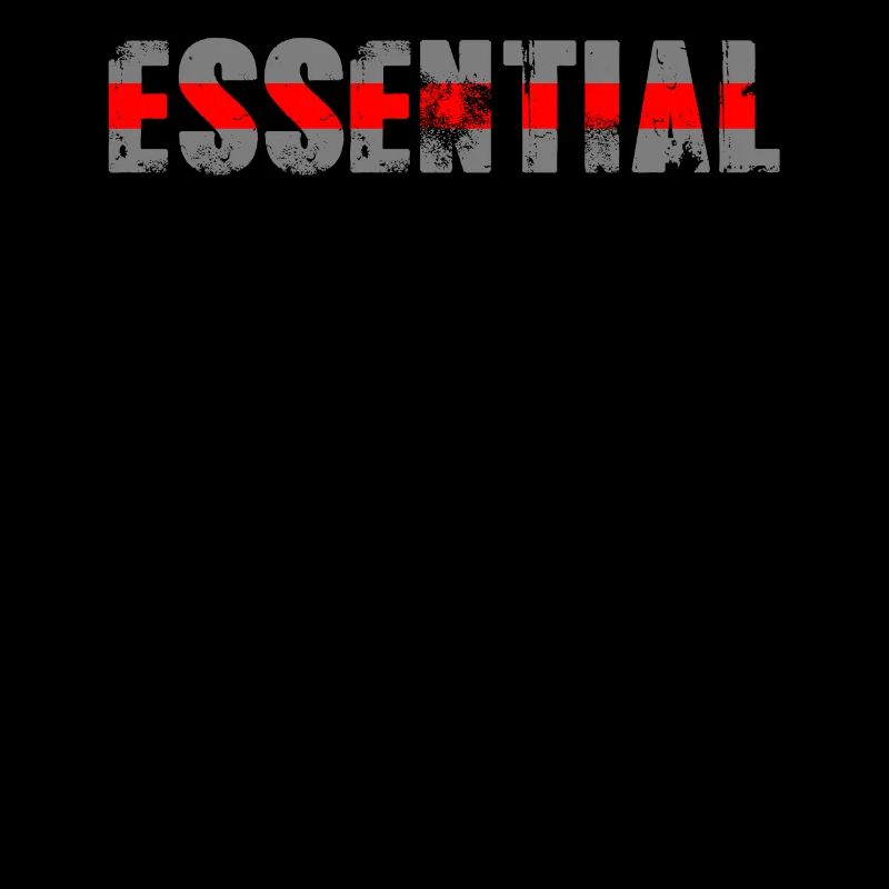 Firefighter Essential Worker Thin Red Line Fireman