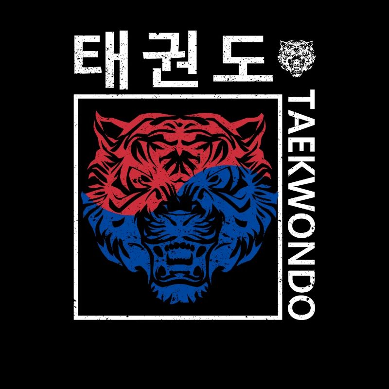 Tae Kwon Do Tiger Korea Drôle Taekwondo Corée