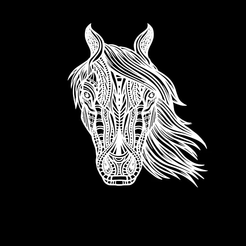 Pferd Stammes-abstrakte Kunst Native American