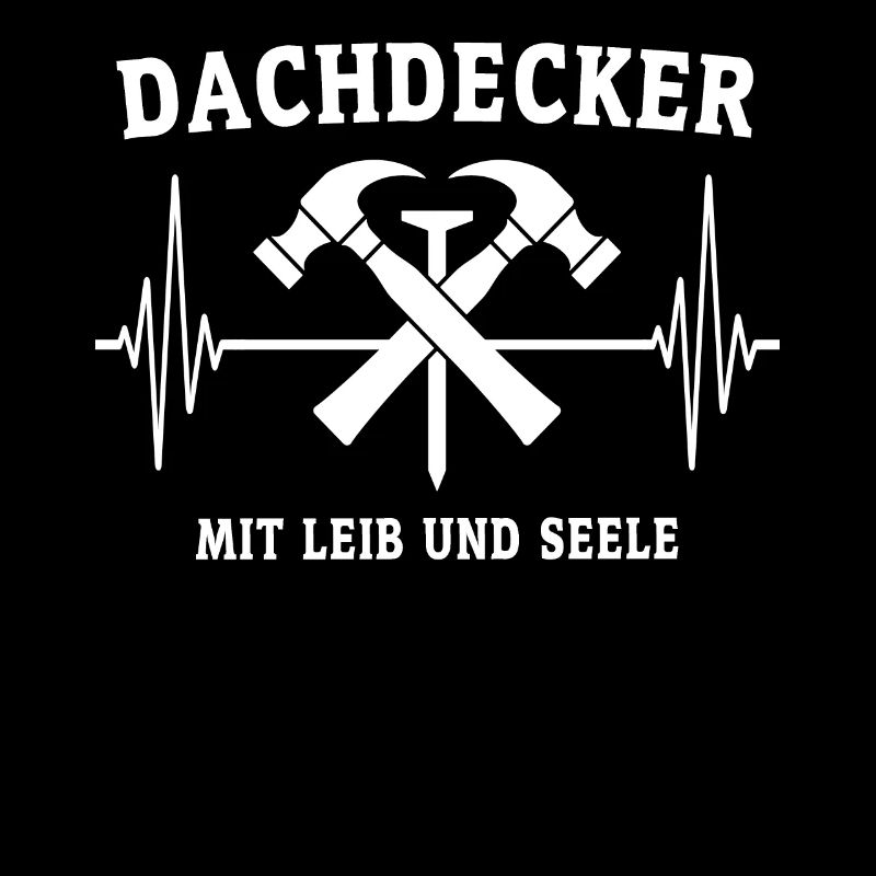 Dachdecker EKG Dachdecken Herzlinie
