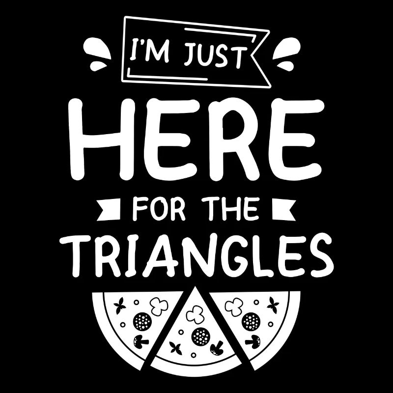 Je suis juste là pour la fabrication de pizza Triangles