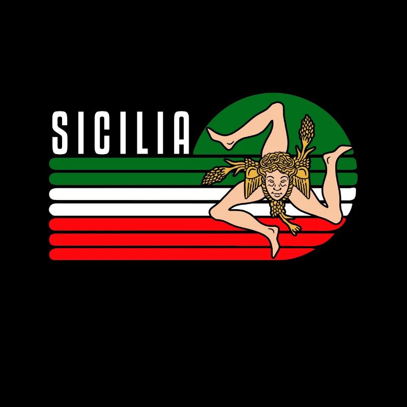 Sicily flag Sicily Palermo Italy