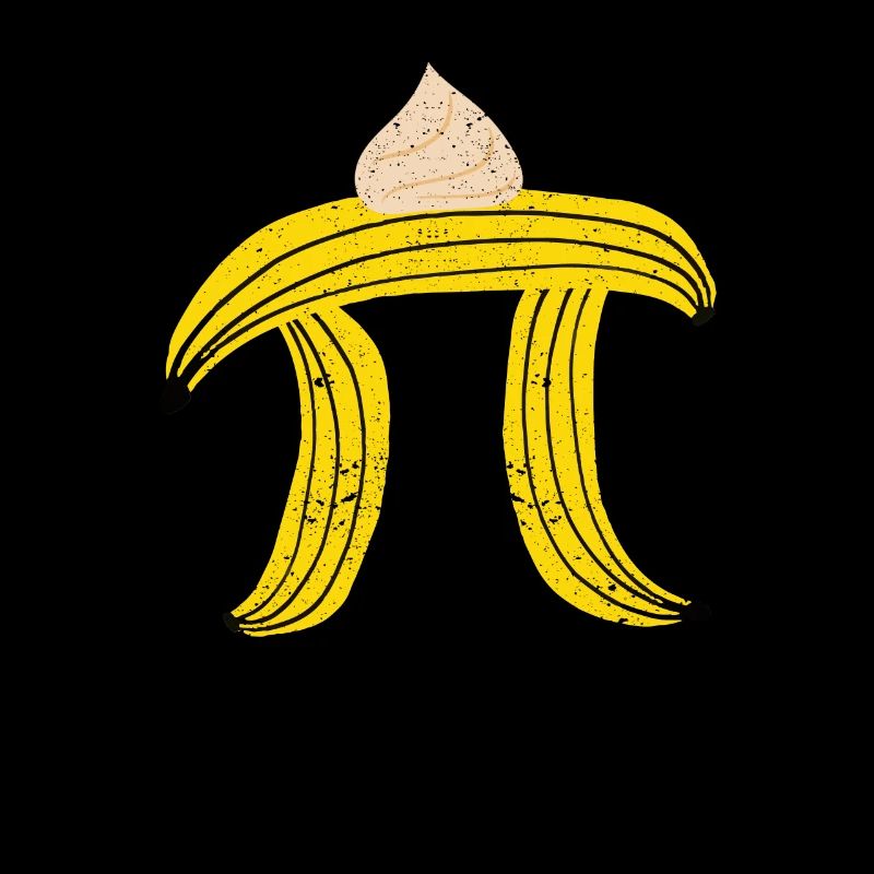 Drôle de gâteau à la crème de banane Pi Tag Math Nerd Geek