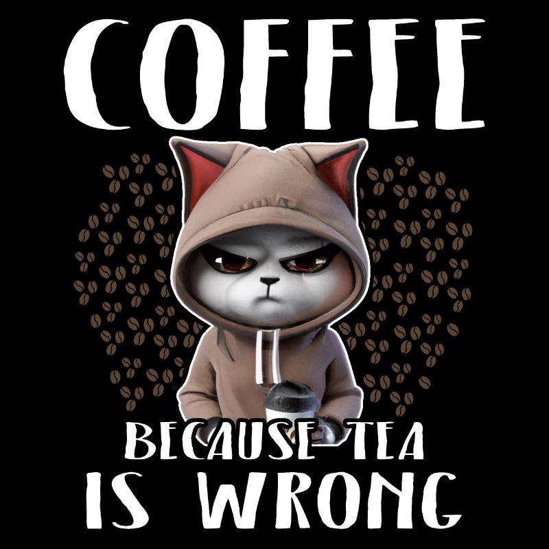 Kaffee Trinken Katze Tee