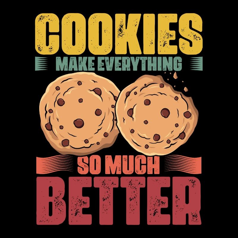 Cookies Make Everything Funny Cookie Eater Retro