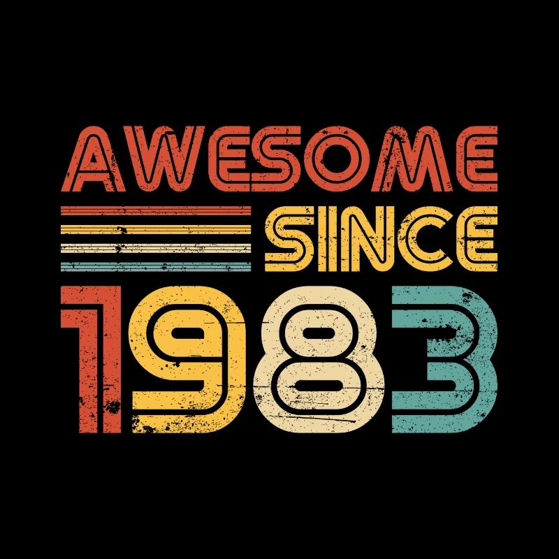 40th Birthday Awesome Since 1983 40 Years Old