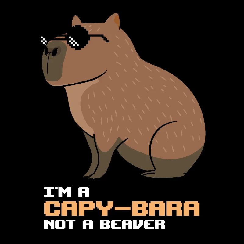 Capybara Not a Beaver Lustiges Capybara